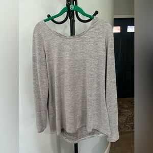 Market and Spruce active Striped athleisure top Criss Cross Back